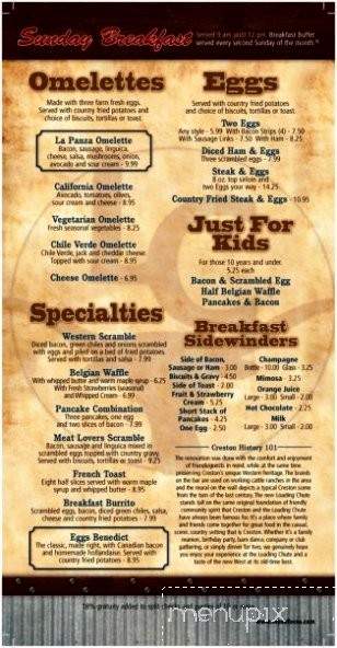 Loading Chute - Creston, CA menu_pic
