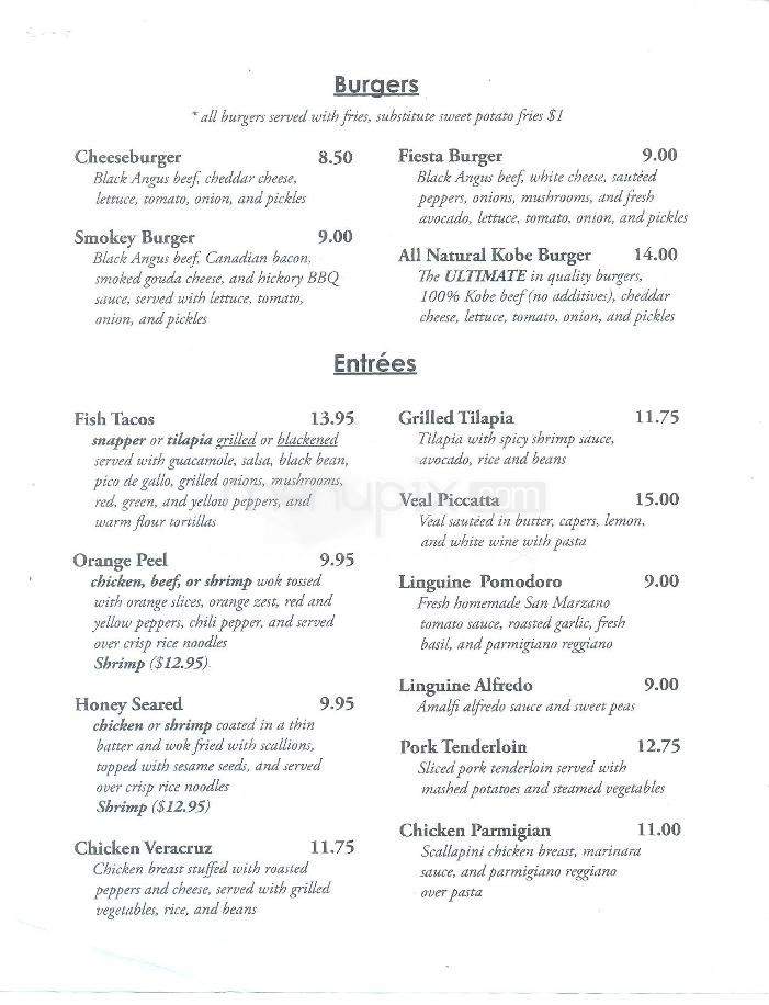 Jerry B's Bar & Grill - Little Rock, AR menu_pic