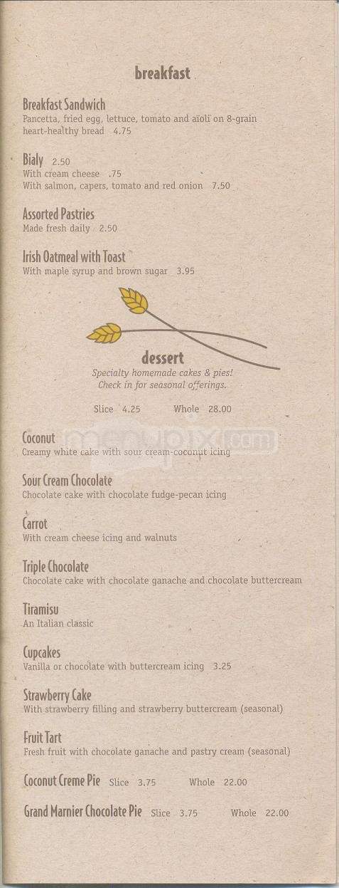 Boulevard Bread Co - Little Rock, AR menu_pic