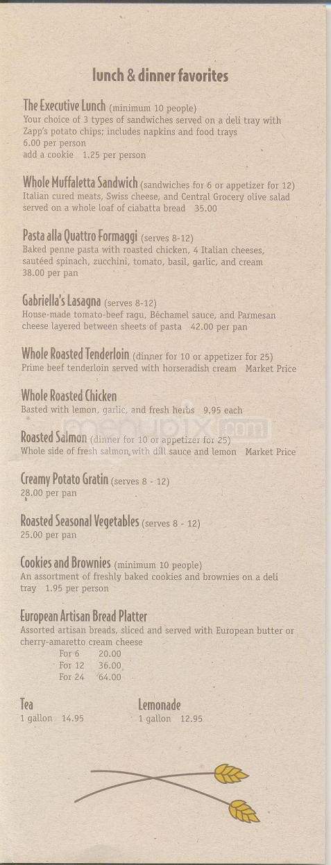 Boulevard Bread Co - Little Rock, AR menu_pic