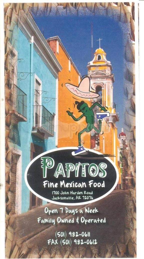 Papitos Mexican Restaurant - Jacksonville, AR menu_pic
