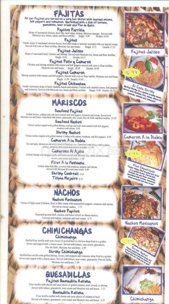 Papitos Mexican Restaurant - Jacksonville, AR menu_pic