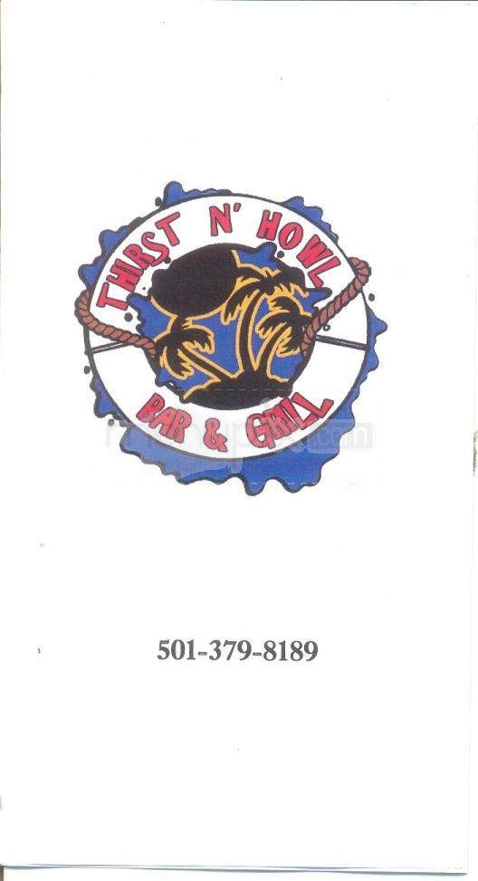 Thirst N' Howl - Little Rock, AR menu_pic