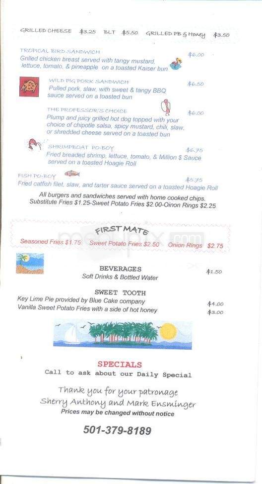 Thirst N' Howl - Little Rock, AR menu_pic