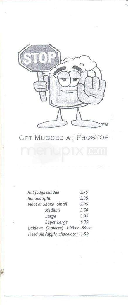 Frostop - North Little Rock, AR menu_pic