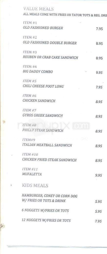 Frostop - North Little Rock, AR menu_pic