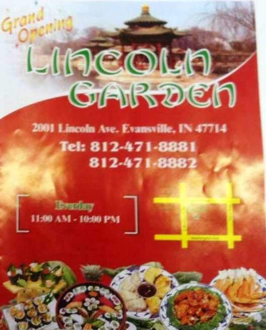 Lincoln Garden - Evansville, IN menu_pic