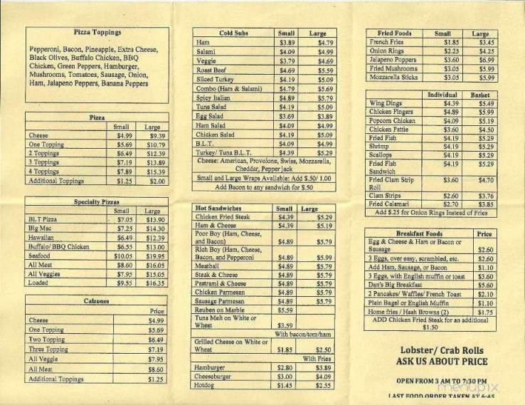 Libby's Market - Brunswick, ME menu_pic