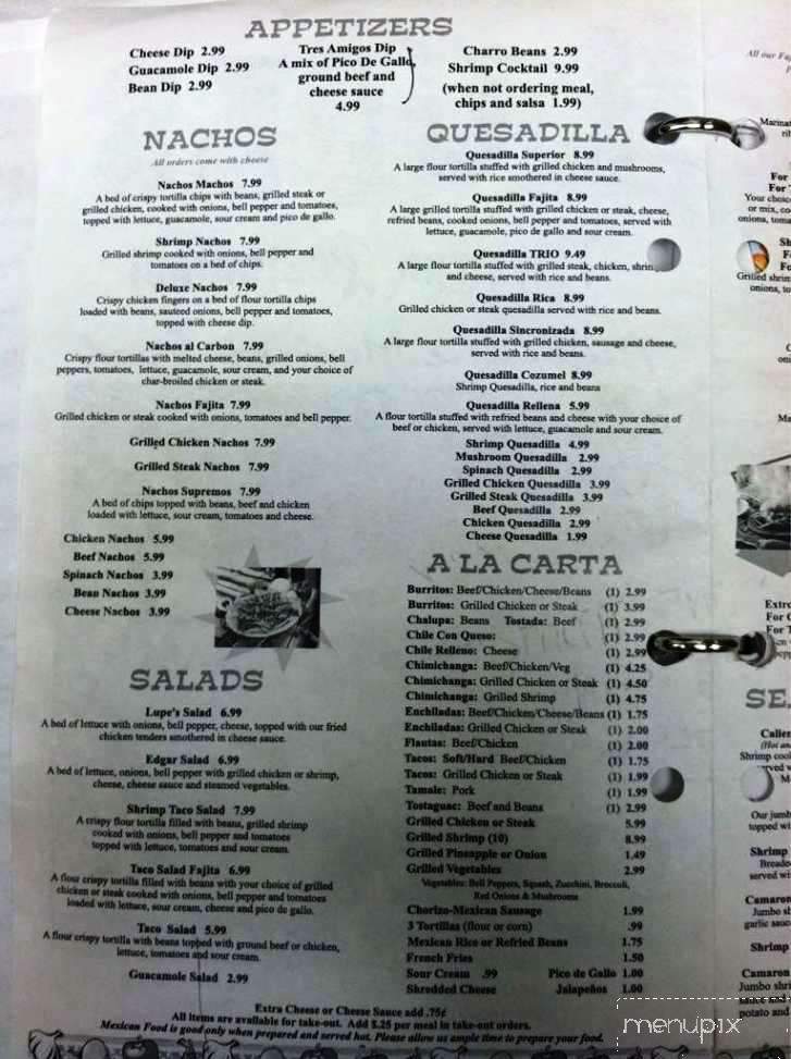 Lupe's Mexican Restaurant - Cullman, AL menu_pic