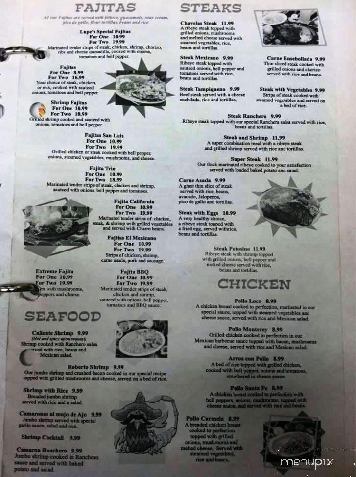 Lupe's Mexican Restaurant - Cullman, AL menu_pic