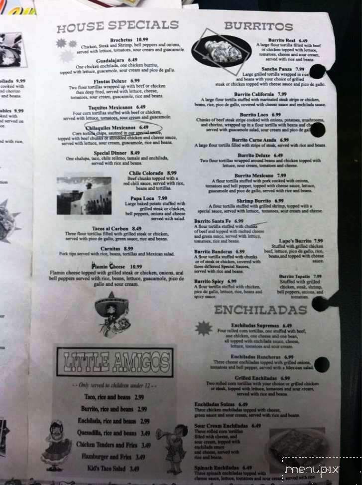 Lupe's Mexican Restaurant - Cullman, AL menu_pic