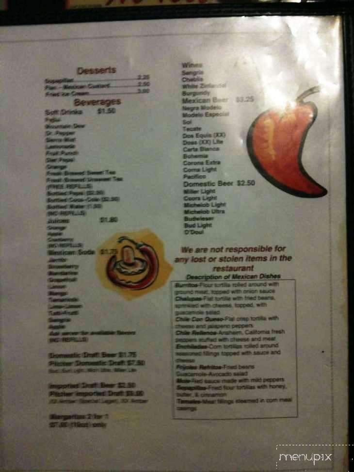 La Esperanza Restaurant - Port Charlotte, FL menu_pic