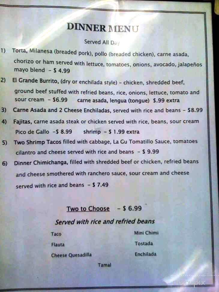 Lagu - Holland, MI menu_pic