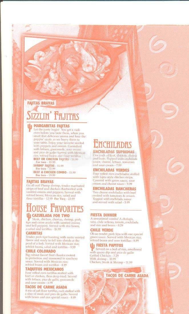 Margarita's Mexican Grill - Clinton, MS menu_pic