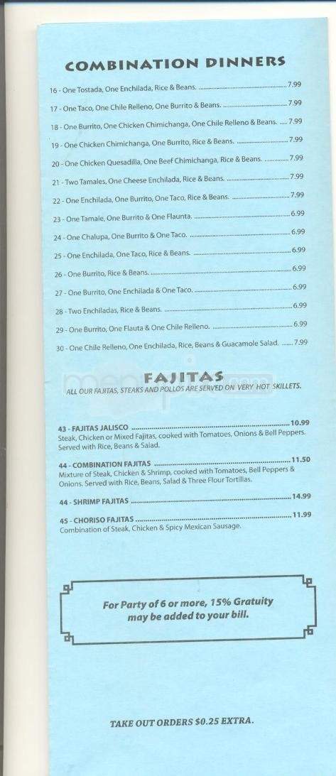 El Sombrero - Flowood, MS menu_pic