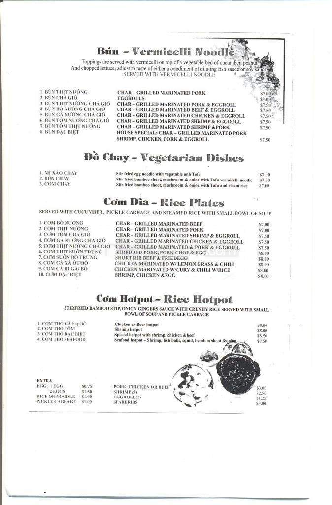 Menu of Saigon Restaurant in Flowood, MS 39232