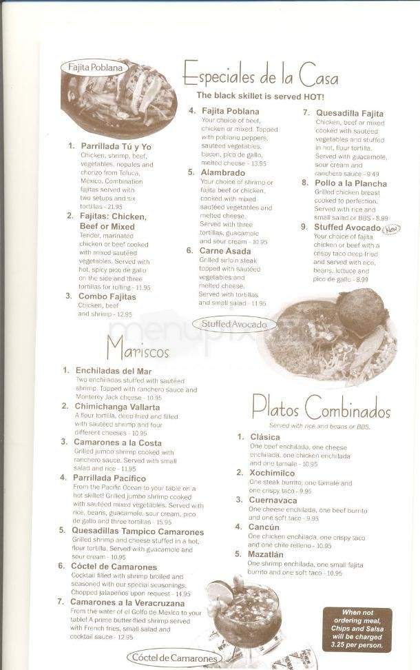 Cinco de Mayo - St. Augustine, FL menu_pic