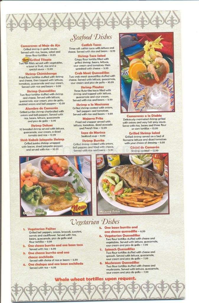 El Potrillo Mexican Restaurant - Brandon, MS menu_pic