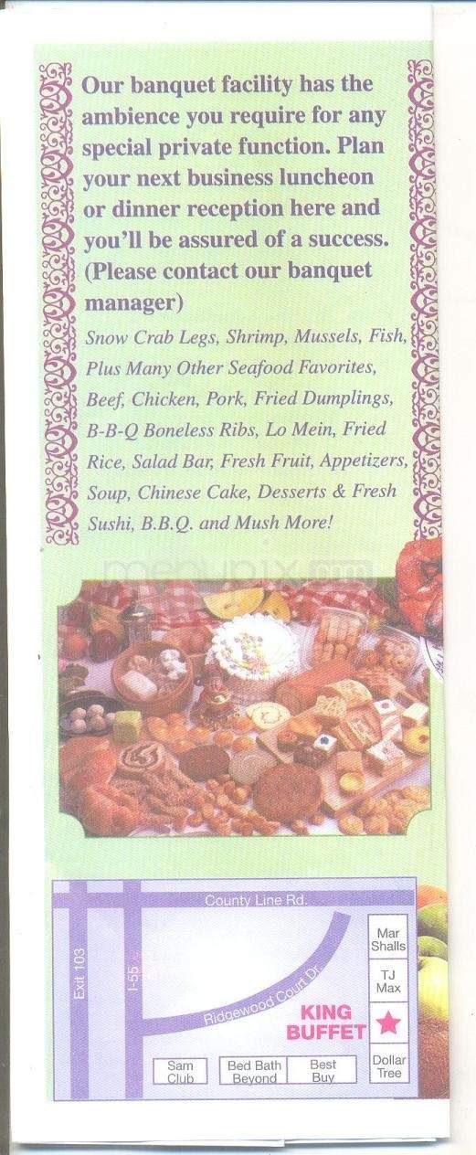 King Buffet - Jackson, MS menu_pic