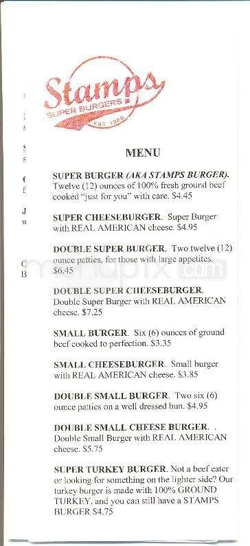 Stamps Superburger - Jackson, MS menu_pic