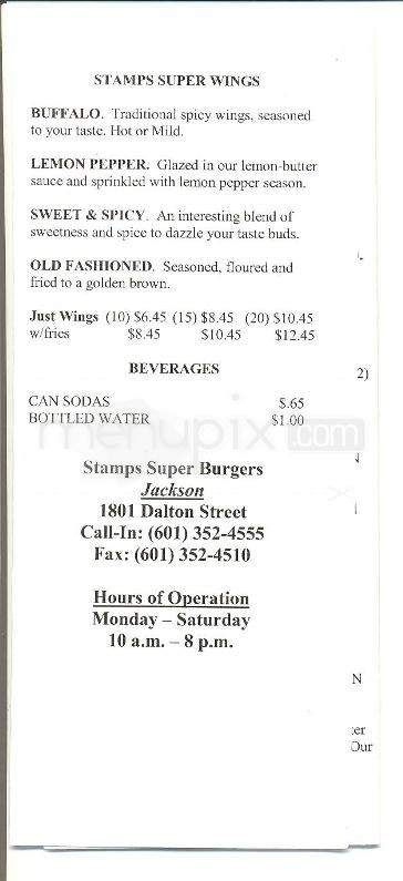 Stamps Superburger - Jackson, MS menu_pic