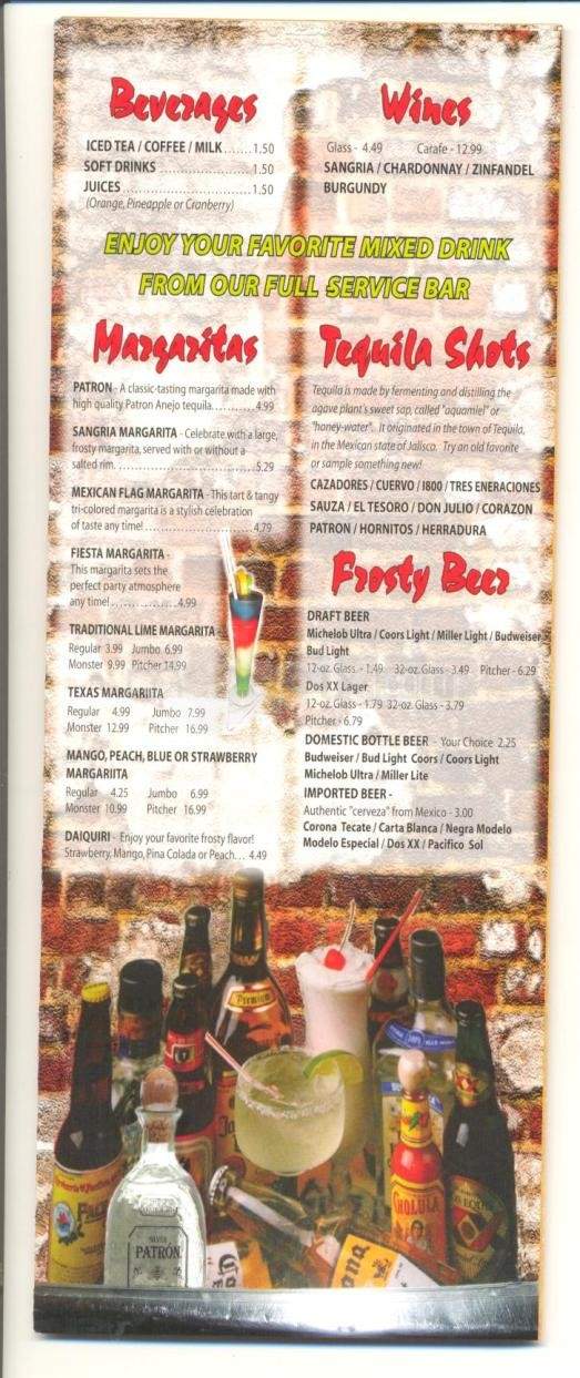 El Patron - Southaven, MS menu_pic
