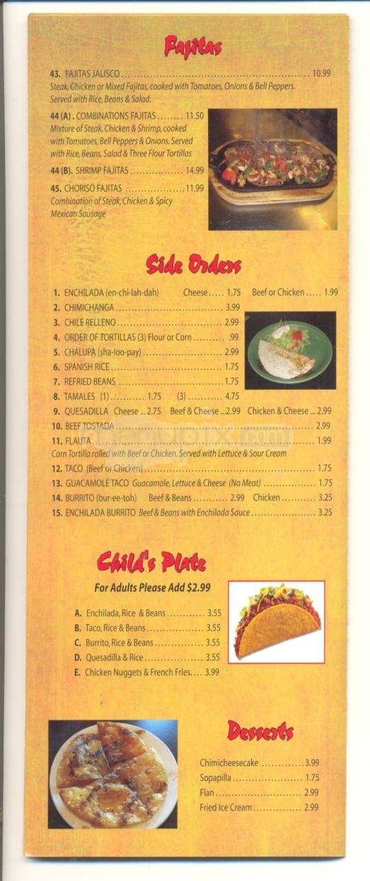 El Patron - Southaven, MS menu_pic