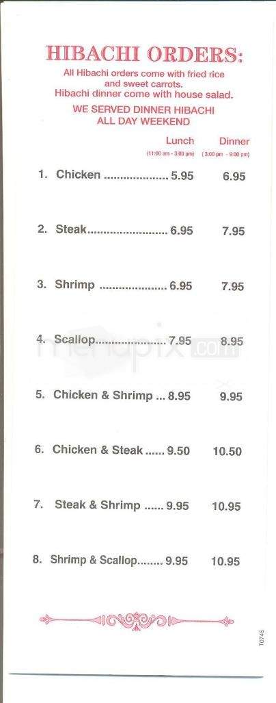 Tokyo Express - Jackson, MS menu_pic