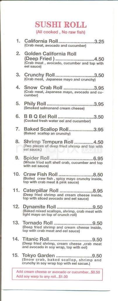 Tokyo Express - Jackson, MS menu_pic