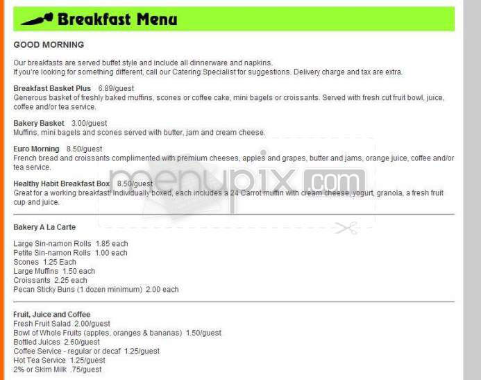 24 Carrot Cafe - Madison, WI menu_pic