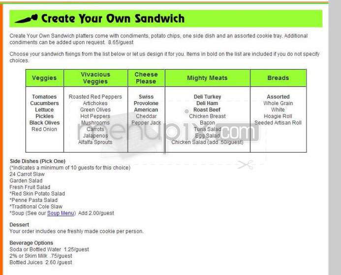 24 Carrot Cafe - Madison, WI menu_pic