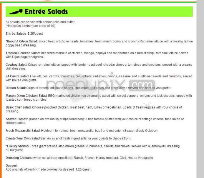 24 Carrot Cafe - Madison, WI menu_pic