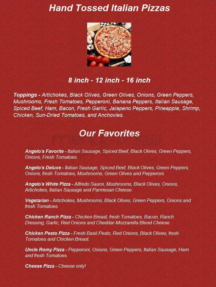 Angelo's - Monona, WI menu_pic