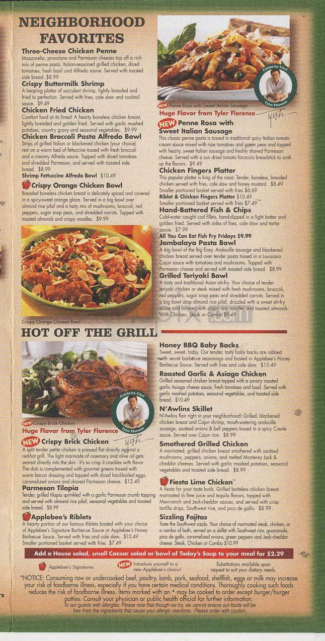 Applebee's Neighborhood Grill - Madison, WI menu_pic