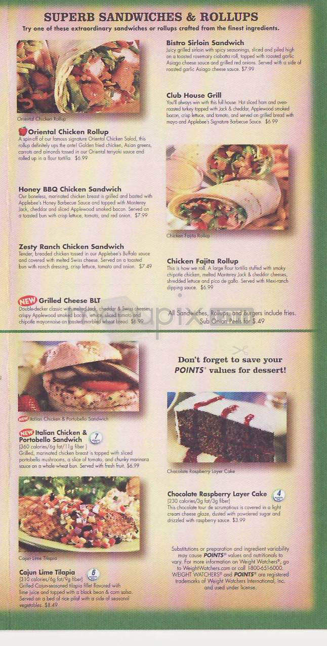 Applebee's Neighborhood Grill - Madison, WI menu_pic