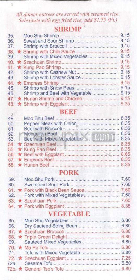 Asian Kitchen - Madison, WI menu_pic