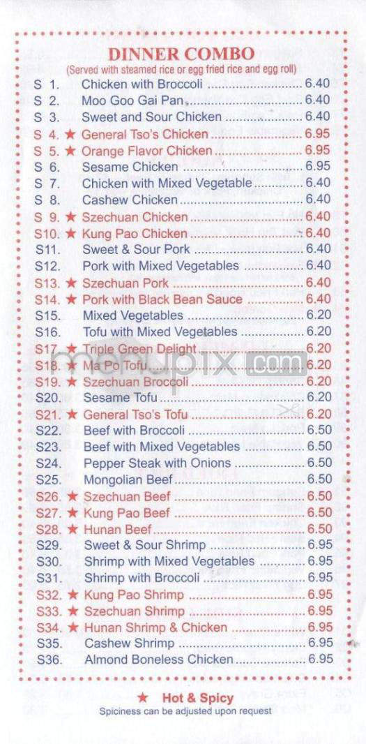 Asian Kitchen - Madison, WI menu_pic