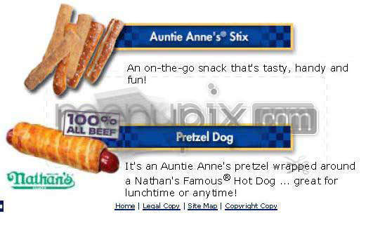 Auntie Anne's Soft Pretzels - Madison, WI menu_pic