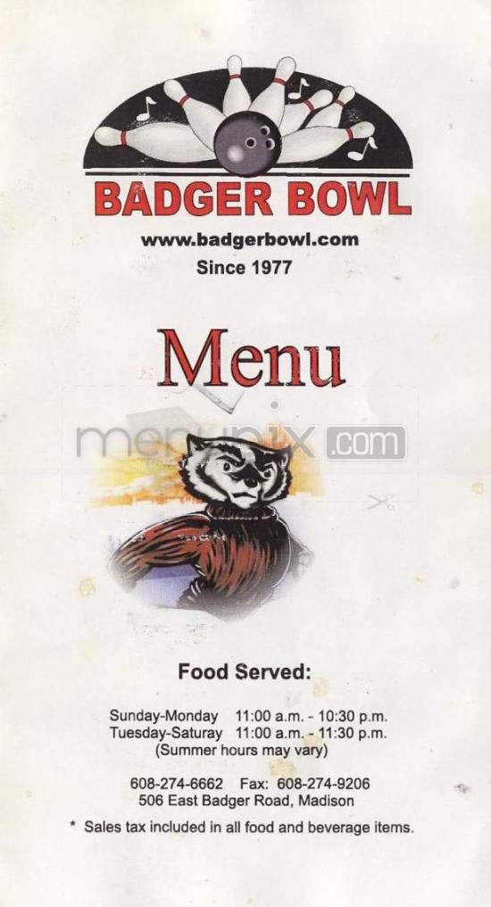/730052/Badger-Bowl-Madison-WI - Madison, WI