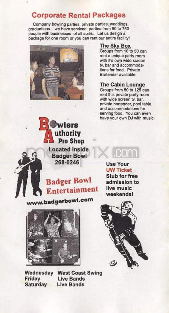 /730052/Badger-Bowl-Madison-WI - Madison, WI