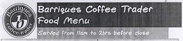 Barriques Coffee Trader - Madison, WI menu_pic