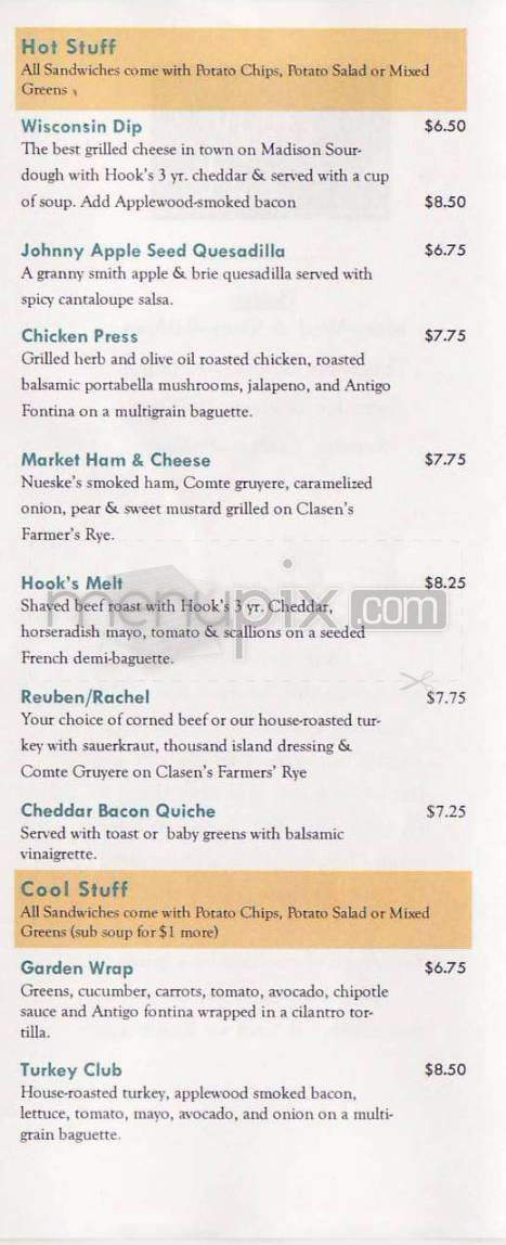 Barriques Market - Fitchburg, WI menu_pic
