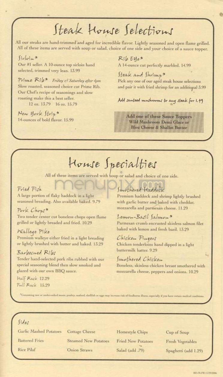 Benvenuto's Italian Grill - Fitchburg, WI menu_pic