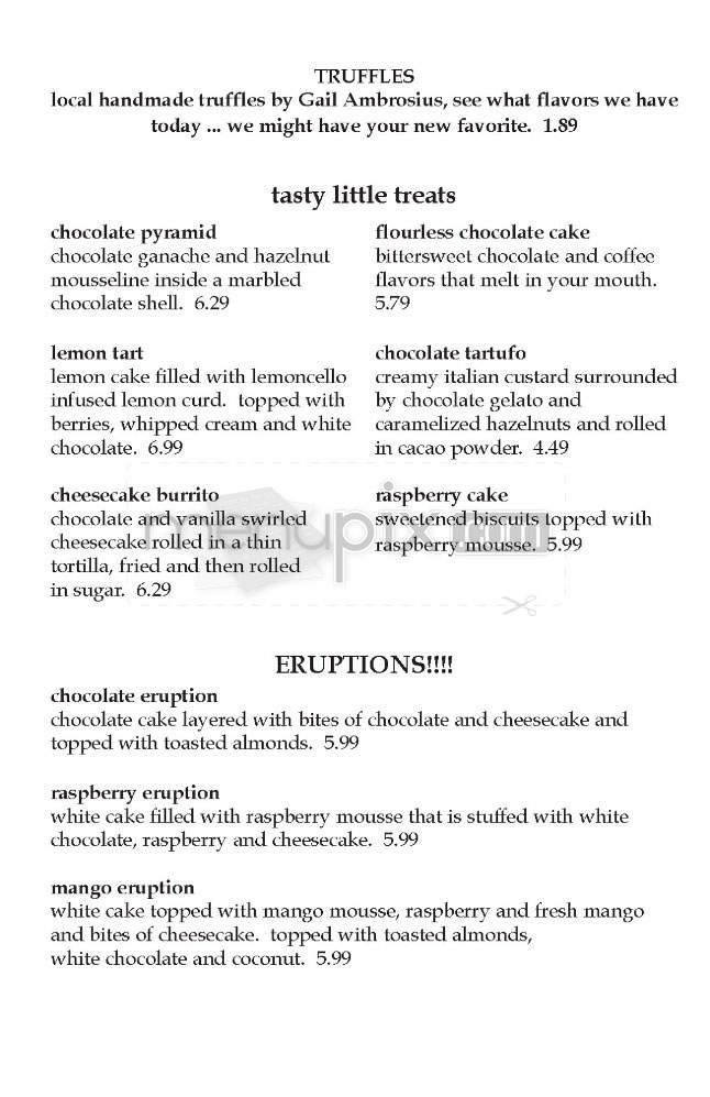 Bluephies - Madison, WI menu_pic
