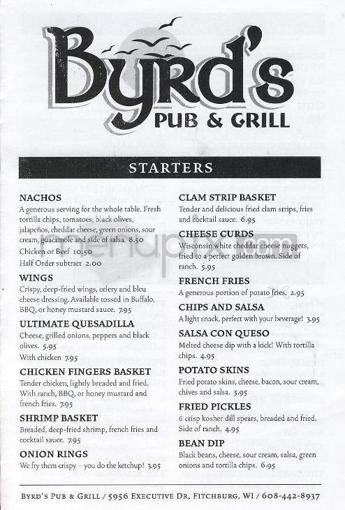 /730087/Byrds-Pub-and-Grill-Fitchburg-WI - Fitchburg, WI
