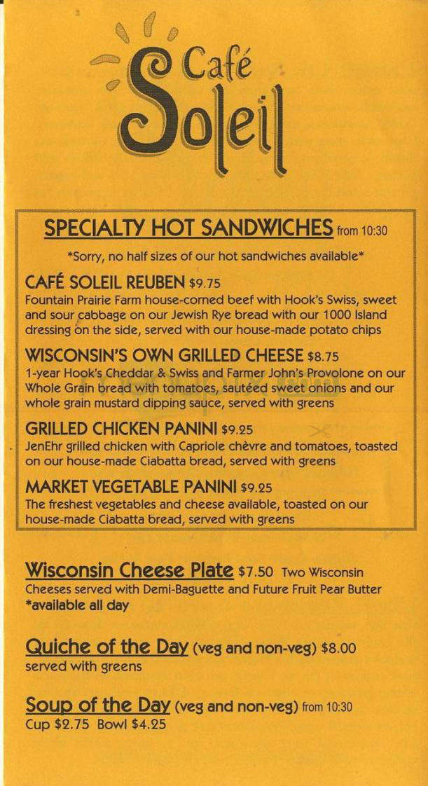 /730092/Cafe-Soleil-Madison-WI - Madison, WI