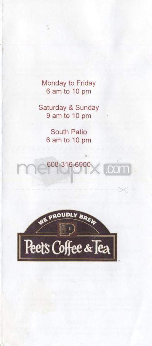 Caffe 608 (Sundance Cinemas) - Madison, WI menu_pic
