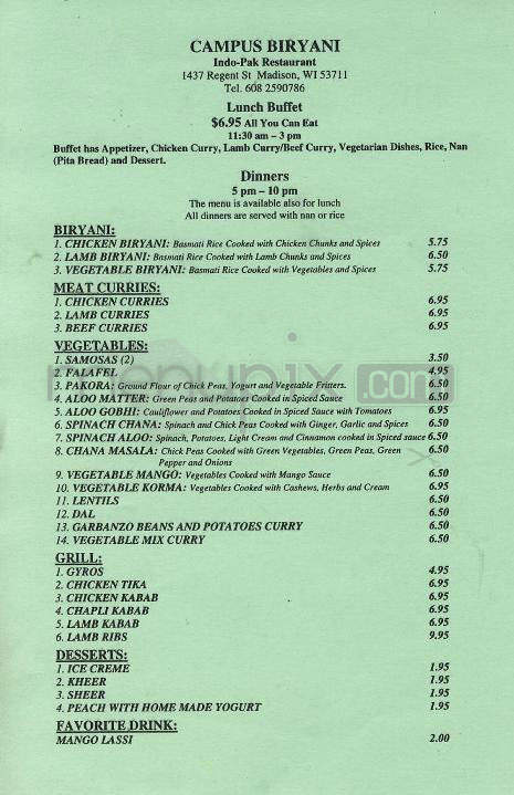 /730095/Campus-Biryani-Madison-WI - Madison, WI