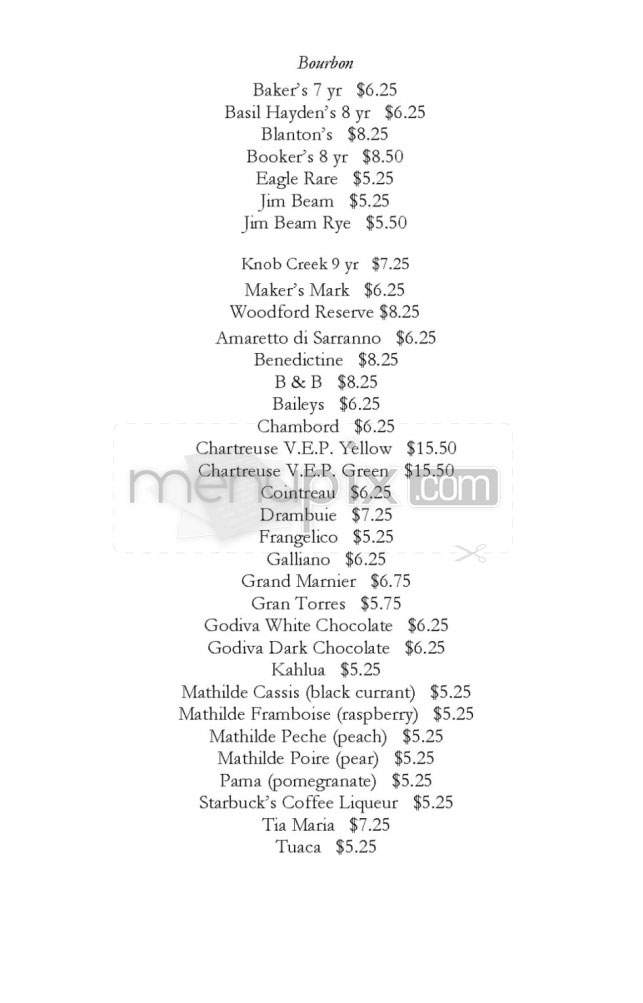 Capitol Chophouse - Madison, WI menu_pic