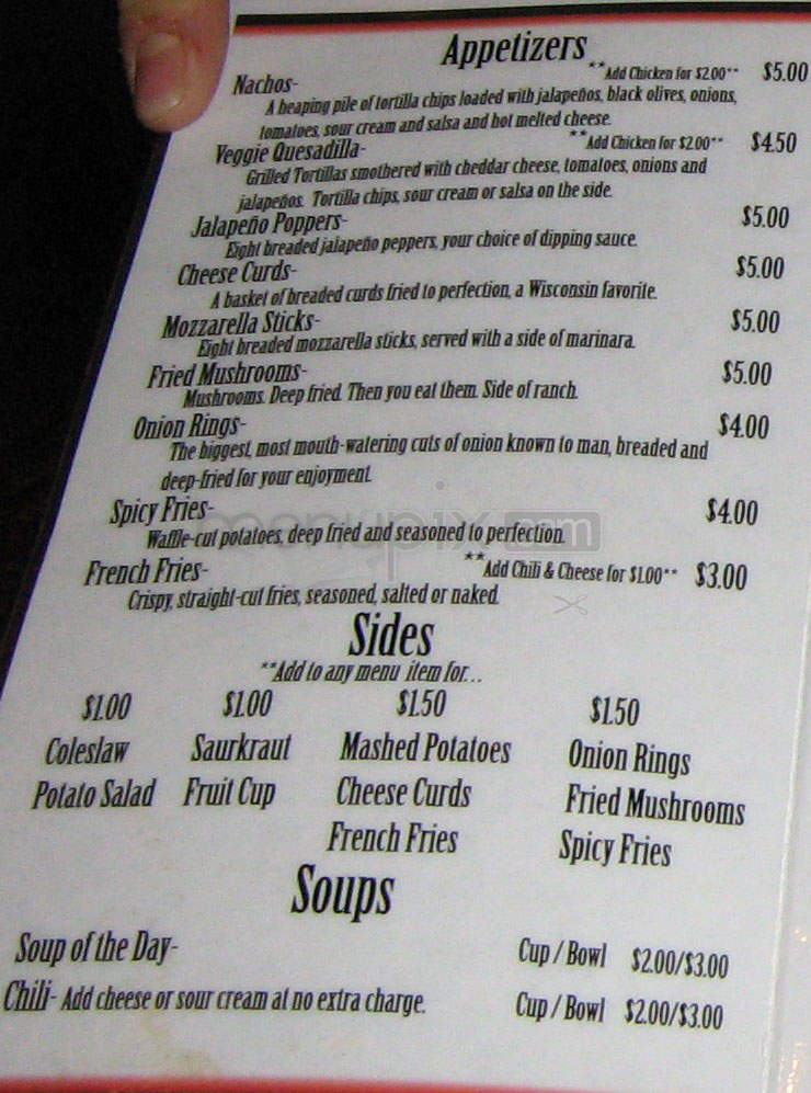 The Churchkey Pub and Grill - Madison, WI menu_pic
